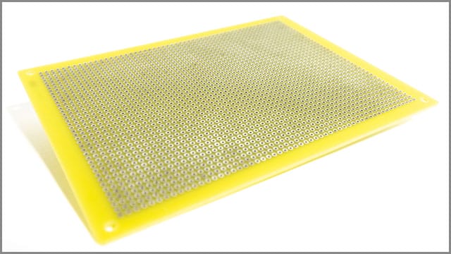 Double-sided welded board on white background