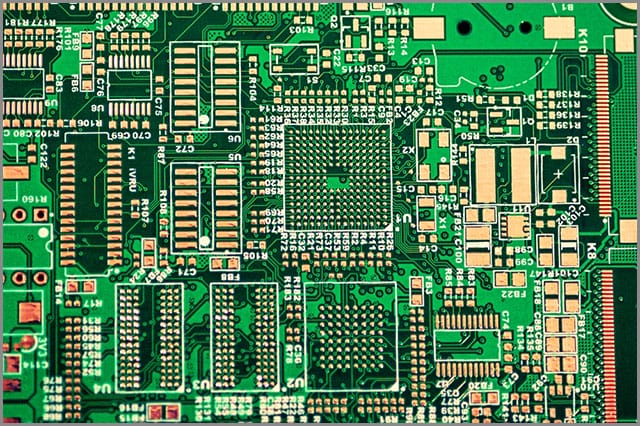an intricate PCB design