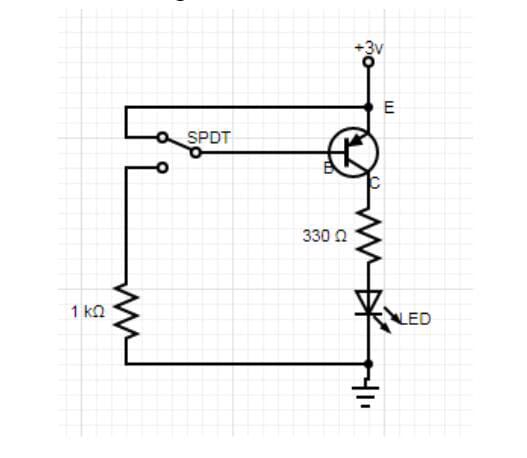 A Circuit diagram including Transistor