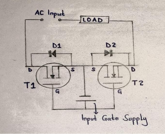 A Simple reference design of a solid-state relay MOSFET