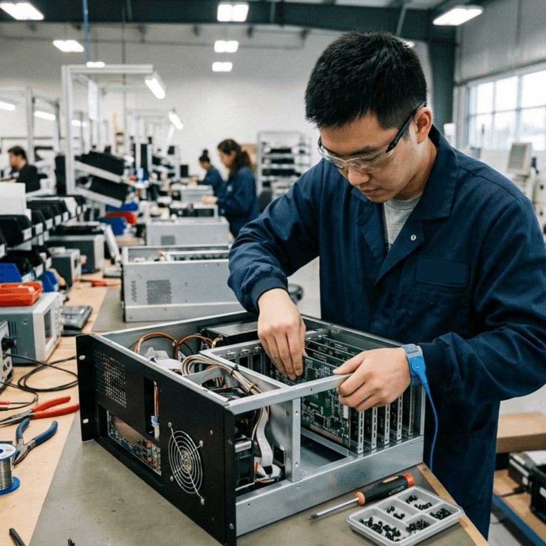 our box build assembly features