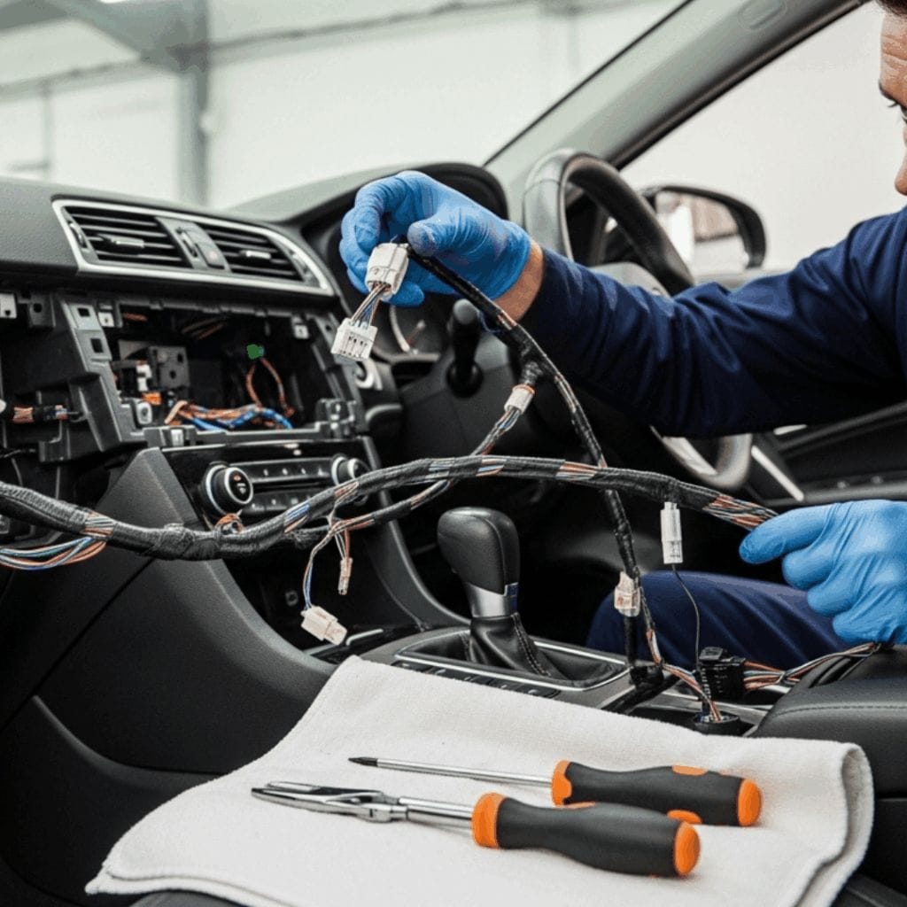 our custom automotive cable assembly features