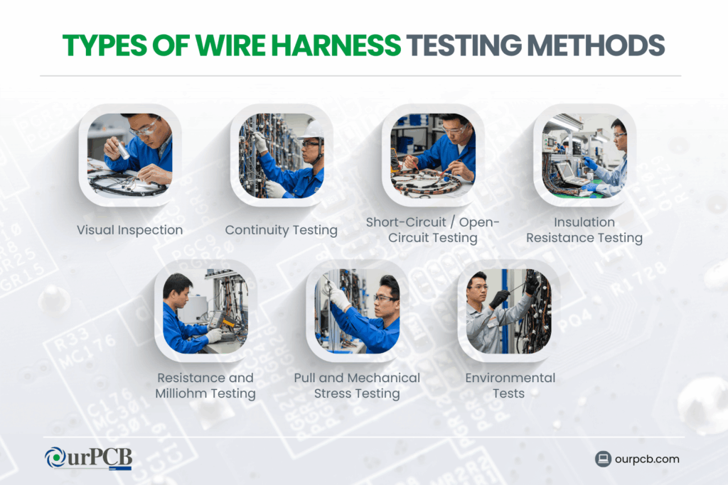 types of wire harness testing methods